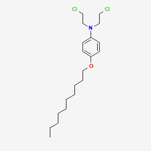 Benzenamine, N,N-bis(2-chloroethyl)-4-(decyloxy)-