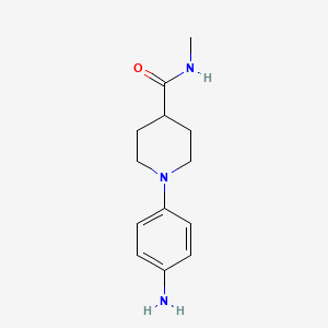 molecular formula C13H19N3O B1518166 1-(4-aminophenyl)-N-methylpiperidine-4-carboxamide CAS No. 1153296-27-5