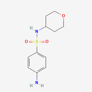 molecular formula C11H16N2O3S B1518167 4-氨基-N-(氧杂环丁基)苯-1-磺酰胺 CAS No. 1155633-23-0