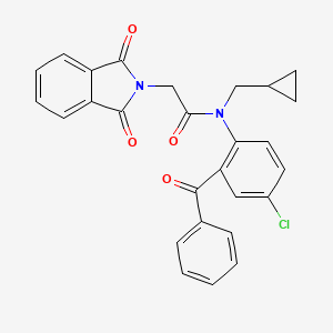 N-(2-Benzoyl-4-chlorophenyl)-N-(cyclopropylmethyl)-1,3-dihydro-1,3-dioxo-2H-isoindole-2-acetamide