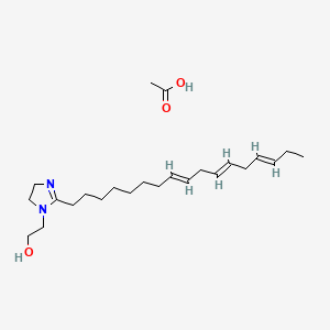 2-(Heptadeca-8,11,14-trienyl)-4,5-dihydro-1-(2-hydroxyethyl)-1H-imidazolium acetate