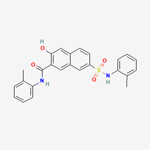 3-Hydroxy-7-(((o-tolyl)amino)sulphonyl)-N-(o-tolyl)naphthalene-2-carboxamide