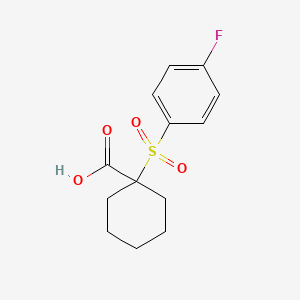 1-(4-Fluorobenzenesulfonyl)cyclohexane-1-carboxylic acid