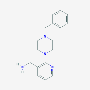 molecular formula C17H22N4 B1518173 [2-(4-Benzyl-1-piperazinyl)-3-pyridinyl]-methanamine CAS No. 1156865-18-7