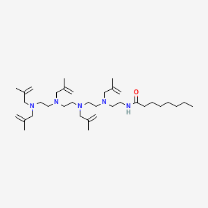 N-(14-Methyl-3,6,9,12-tetrakis(2-methylallyl)-3,6,9,12-tetraazapentadec-14-en-1-yl)octanamide