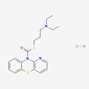 10H-Pyrido(3,2-b)(1,4)benzothiazine-10-carbothioic acid, S-(3-diethylaminopropyl) ester, hydrochloride