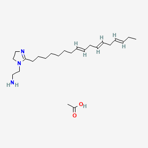 2-(Heptadeca-8,11,14-trienyl)-4,5-dihydro-1H-imidazole-1-ethylamine monoacetate