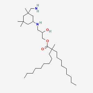 3-((3-(Aminomethyl)-3,5,5-trimethylcyclohexyl)amino)-2-hydroxypropyl 2-methyl-2-nonylundecanoate