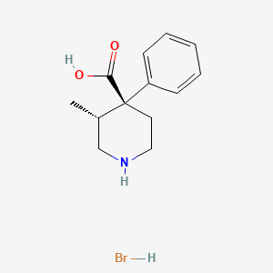 trans-(1)-3-Methyl-4-phenylpiperidine-4-carboxylic acid hydrobromide