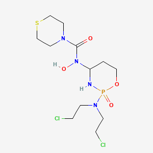 4-Thiomorpholinecarboxamide, N-(2-(bis(2-chloroethyl)amino)tetrahydro-2H-1,3,2-oxazaphosphorin-4-yl)-N-hydroxy-, P-oxide