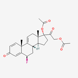 6beta-Fluoro-17,21-dihydroxypregna-1,4,9(11)-triene-3,20-dione 17,21-di(acetate)