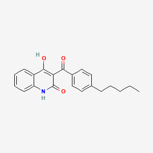 4-Hydroxy-3-(4-pentylbenzoyl)-2(1H)-quinolinone