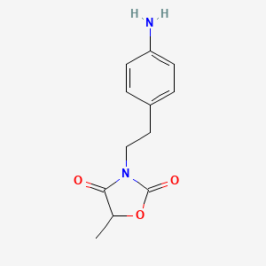 3-(p-Aminophenethyl)-5-methyloxazolidine-2,4-dione