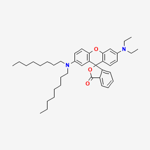 6'-(Diethylamino)-2'-(dioctylamino)spiro(isobenzofuran-1(3H),9'-(9H)xanthene)-3-one