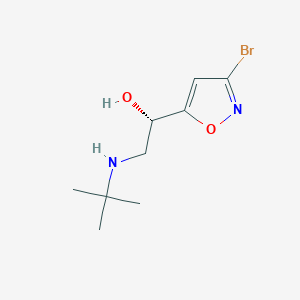 5-Isoxazolemethanol, 3-bromo-alpha-(((1,1-dimethylethyl)amino)methyl)-, (S)-