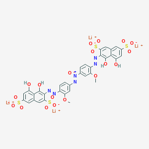 Tetralithium 3,3'-(azoxybis((2-methoxy-4,1-phenylene)azo))bis(4,5-dihydroxynaphthalene-2,7-disulphonate)