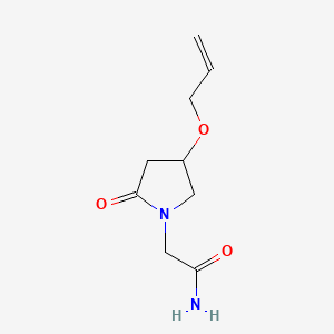 (+-)-2-Oxo-4-(2-propenyloxy)-1-pyrrolidineacetamide