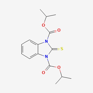 molecular formula C15H18N2O4S B15182373 Bisisopropyl 2-thioxo-1H-benzimidazole-1,3(2H)-dicarboxylate CAS No. 94158-31-3