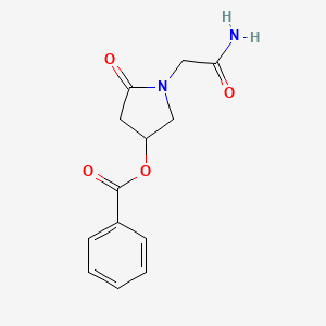 (+-)-4-(Benzoyloxy)-2-oxo-1-pyrrolidineacetamide