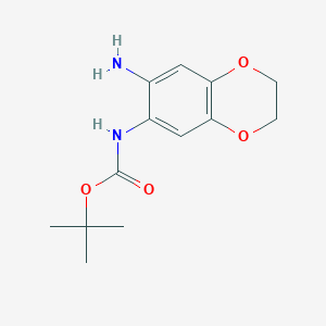 tert-butyl N-(7-amino-2,3-dihydro-1,4-benzodioxin-6-yl)carbamate