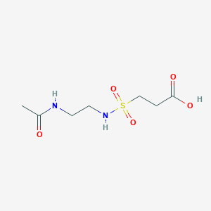 molecular formula C7H14N2O5S B1518250 3-[(2-Acetamidoethyl)sulfamoyl]propanoic acid CAS No. 1156996-99-4