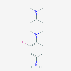 1-(4-amino-2-fluorophenyl)-N,N-dimethylpiperidin-4-amine
