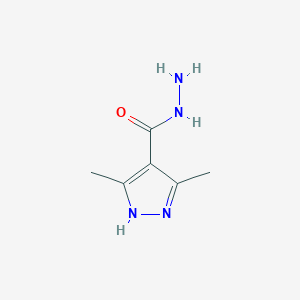 molecular formula C6H10N4O B1518254 3,5-Dimethyl-1H-pyrazole-4-carbohydrazide CAS No. 98484-97-0