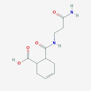 6-[(2-Carbamoylethyl)carbamoyl]cyclohex-3-ene-1-carboxylic acid