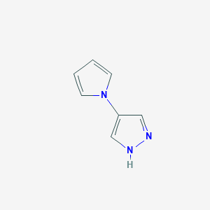 molecular formula C7H7N3 B1518268 4-(1H-吡咯-1-基)-1H-吡唑 CAS No. 1156354-40-3