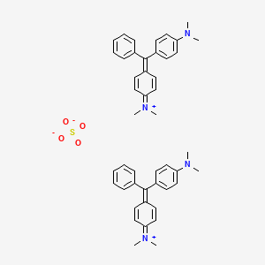 [4-[[4-(dimethylamino)phenyl]-phenylmethylidene]cyclohexa-2,5-dien-1-ylidene]-dimethylazanium;sulfate