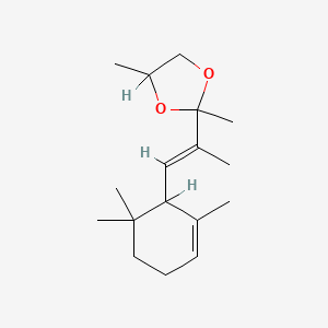 2,4-Dimethyl-2-(1-methyl-2-(2,6,6-trimethyl-2-cyclohexen-1-yl)vinyl)-1,3-dioxolane