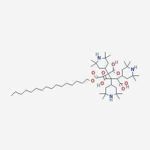 1-Hexadecyl 2,3,4-tris(2,2,6,6-tetramethyl-4-piperidyl) butane-1,2,3,4-tetracarboxylate