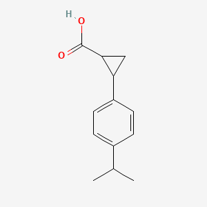 molecular formula C13H16O2 B1518277 2-[4-(丙-2-基)苯基]环丙烷-1-羧酸 CAS No. 1048919-66-9