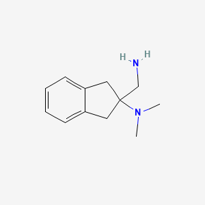 2-(aminomethyl)-N,N-dimethyl-2,3-dihydro-1H-inden-2-amine