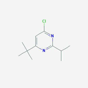 molecular formula C11H17ClN2 B1518280 4-Tert-butyl-6-chloro-2-(propan-2-yl)pyrimidine CAS No. 1153410-79-7