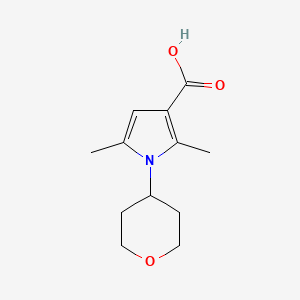 2,5-dimethyl-1-(oxan-4-yl)-1H-pyrrole-3-carboxylic acid