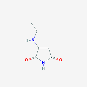 molecular formula C6H10N2O2 B1518290 3-(Ethylamino)pyrrolidine-2,5-dione CAS No. 1218654-25-1