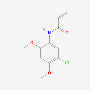 molecular formula C11H12ClNO3 B1518295 N-(5-chloro-2,4-dimethoxyphenyl)prop-2-enamide CAS No. 1156160-26-7