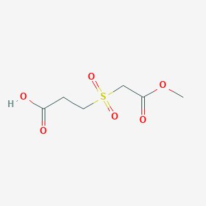 3-(2-Methoxy-2-oxoethanesulfonyl)propanoic acid