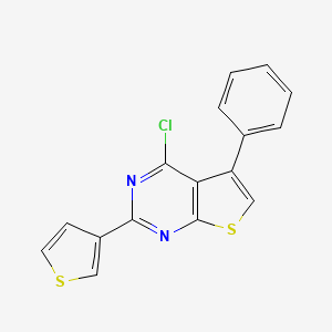 4-Chloro-5-phenyl-2-(thiophen-3-yl)thieno[2,3-d]pyrimidine