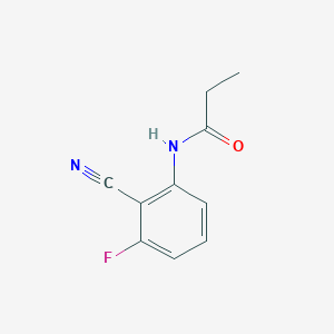 molecular formula C10H9FN2O B1518305 N-(2-氰基-3-氟苯基)丙酰胺 CAS No. 1155153-85-7