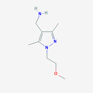 [1-(2-methoxyethyl)-3,5-dimethyl-1H-pyrazol-4-yl]methanamine