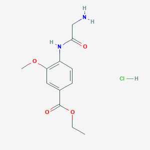 Ethyl 4-(2-aminoacetamido)-3-methoxybenzoate hydrochloride