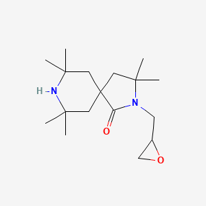 2,2,7,7,9,9-Hexamethyl-1-oxa-3-(oxiranylmethyl)-3,8-diazaspiro[4.5]decan-4-one