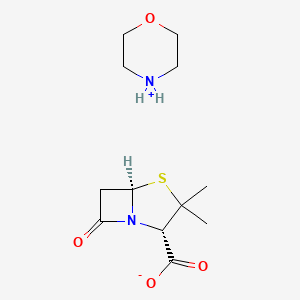 Morpholinium (2S-cis)-3,3-dimethyl-7-oxo-4-thia-1-azabicyclo(3.2.0)heptane-2-carboxylate