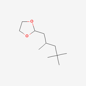 molecular formula C11H22O2 B15183273 2-(2,4,4-Trimethylpentyl)-1,3-dioxolane CAS No. 94108-08-4