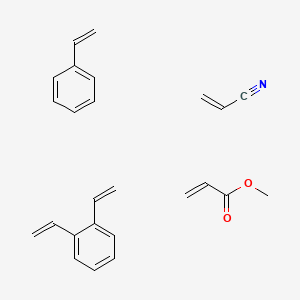 1,2-Bis(ethenyl)benzene;methyl prop-2-enoate;prop-2-enenitrile;styrene