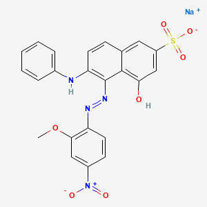 Sodium 4-hydroxy-5-[(2-methoxy-4-nitrophenyl)azo]-6-(phenylamino)naphthalene-2-sulphonate