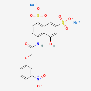 Disodium 5-hydroxy-4-(((3-nitrophenoxy)acetyl)amino)naphthalene-1,7-disulphonate