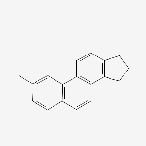 15H-Cyclopenta(a)phenanthrene, 16,17-dihydro-2,12-dimethyl-